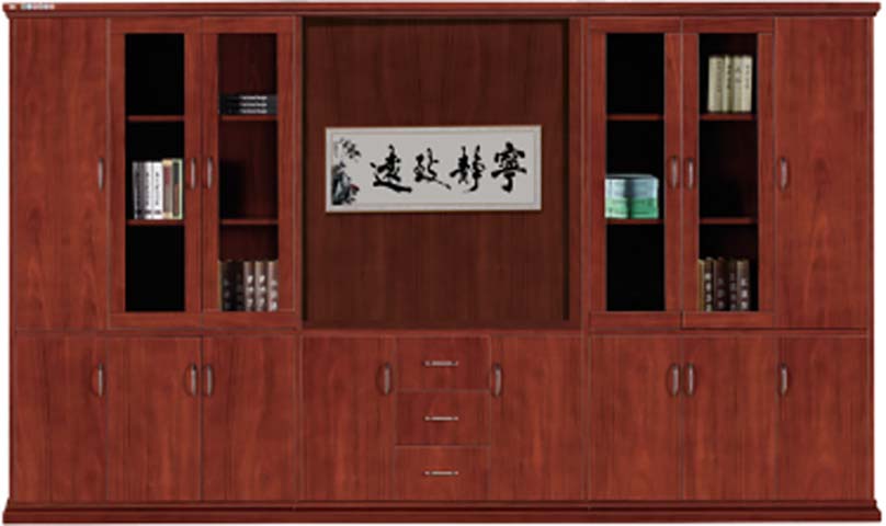 Traditional Wood Veneer Executive Office Display Bookcase EBK-WV-3600