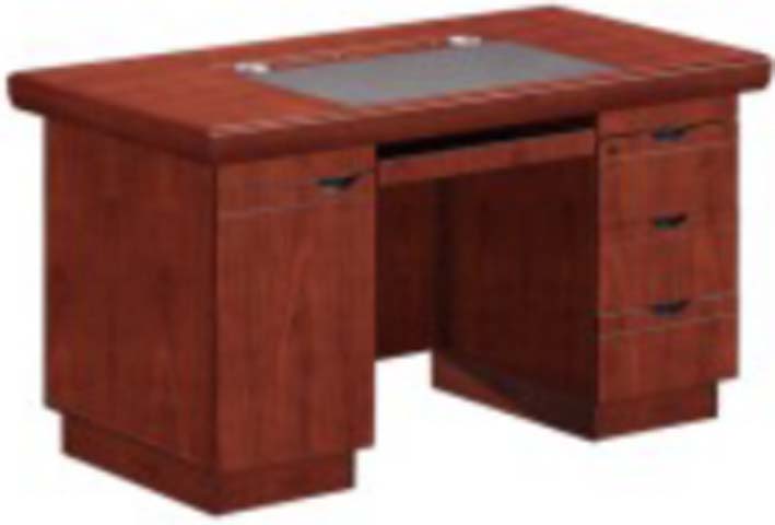 Pedestal Base Wooden Executive Office Desk ED-PED-1400-REDW