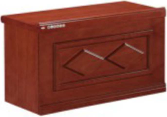Traditional Red-Brown Wood Lift-Top Storage Chest with Diamond X Inlay BLK-CHST-XINLAY-660