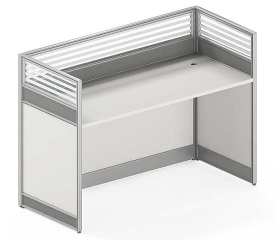 Single-Seat Modular Office Cubicle Workstation WS-CUB-1P-1206
