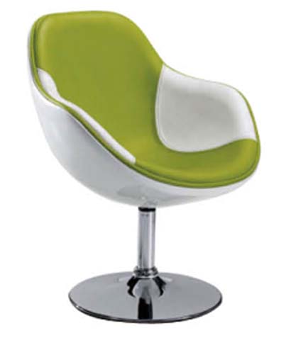 Two-Tone Molded Shell Swivel Lounge Accent Chair SWL-CTG-710-WGR