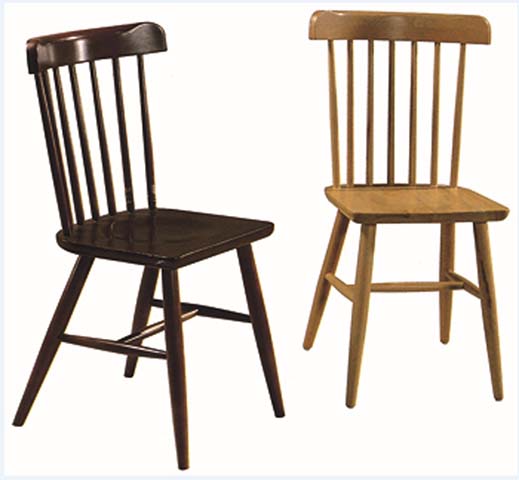 Armless Solid Wood Spindle-Back Windsor Dining Side Chair WDS-SPN-047