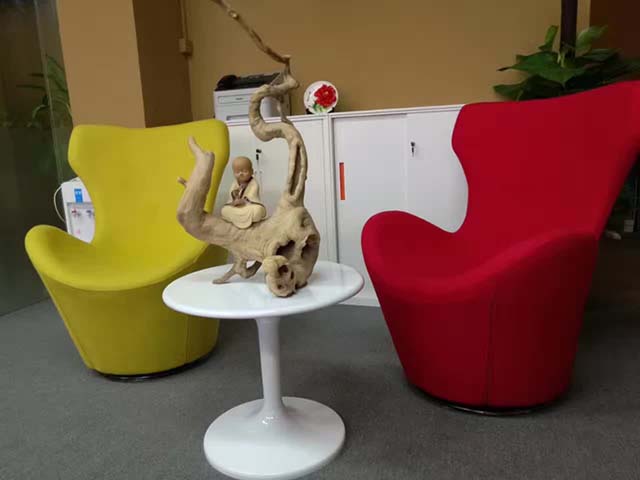 3-Piece Reception Lounge Set: Armless Swivel Accent Chairs, Tulip Side Table, Lockable Low Storage Cabinet RCV-SET-001