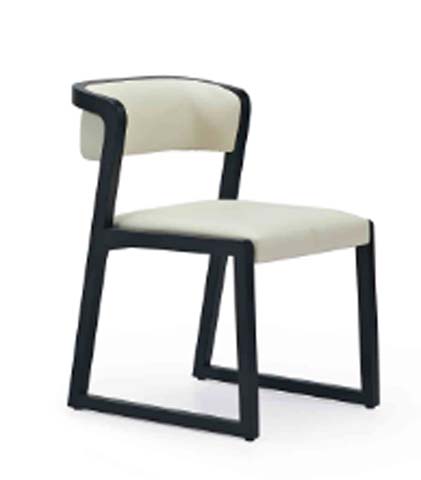 Upholstered Cantilever Dining Chair with Sled Frame DC-SLD-01
