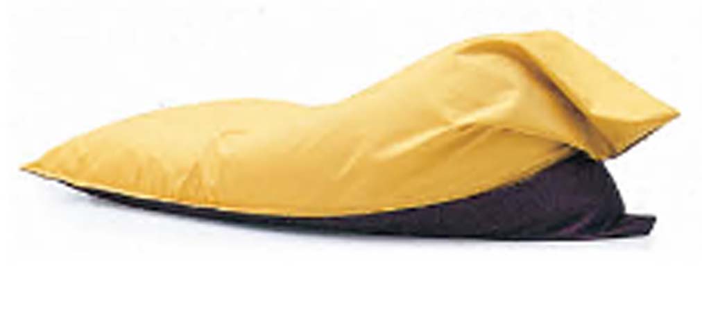 Two-Tone Contoured Floor Bean Bag Recliner FBR-YB-CN180