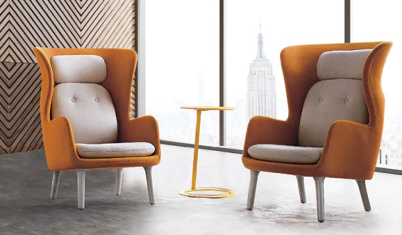 Two-Tone Tufted High Wingback Lounge Armchair WL-TT-810-TWG