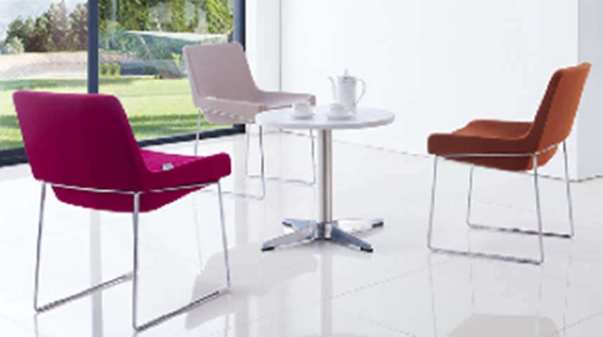 Contemporary Upholstered Sled-Base Visitor Chair VB-SLED-UPH-01