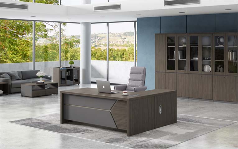 Contemporary Panel-Sided Executive Office Desk EXD-2400-PANEL