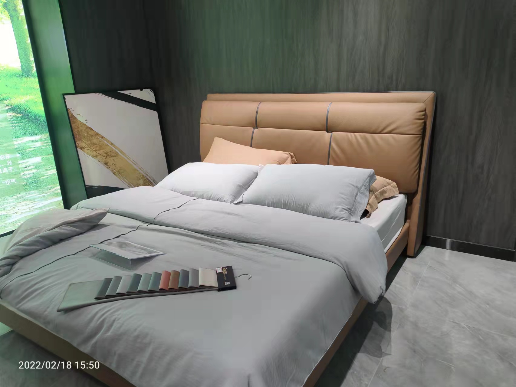 Upholstered Panel Platform Bed King Size BED-PL-UPH-K-001