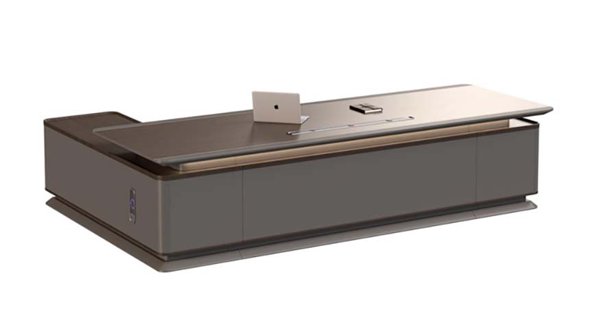 Smart Height-Adjustable L-Shaped Executive Workstation EH-LSH-2600-SMART