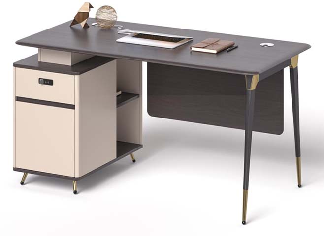 Executive Desk with Left Storage Pedestal, Cable Grommet and Modesty Panel ED-LPED-1600-700-750
