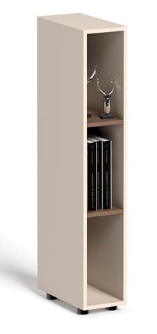 Tall Open Narrow Storage and Display Bookcase NB-TOWER-350-1800-OPEN