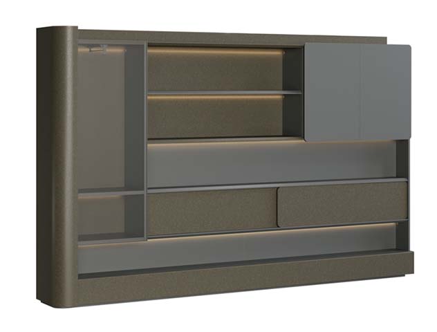 Wall-mounted Modern Display Sideboard with LED Lighting WSB-LED-2400