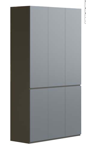 Freestanding High Storage Cabinet with 6 Panel Doors HC-6D-1800
