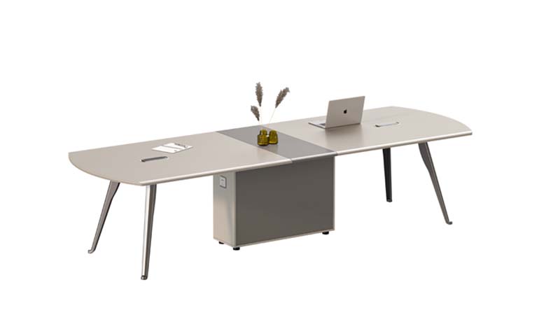 Racetrack Conference Table with Central Cable Management CT-RAC-3200-1200-CG