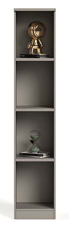 Tall Narrow Open Display Bookcase with Four Shelves DC-NARROW-4S-400
