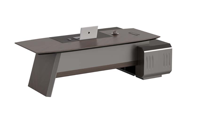 Panel Executive Desk with Side Storage Pedestal and Cable Management ED-PANEL-2400-RSP