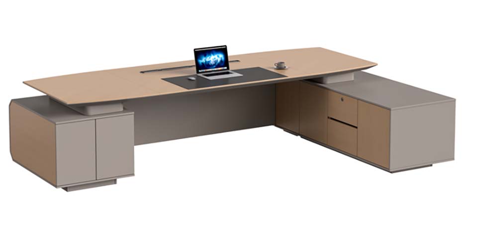 L-Shaped Executive Desk with Dual Storage Pedestals ED-L2800-DUAL