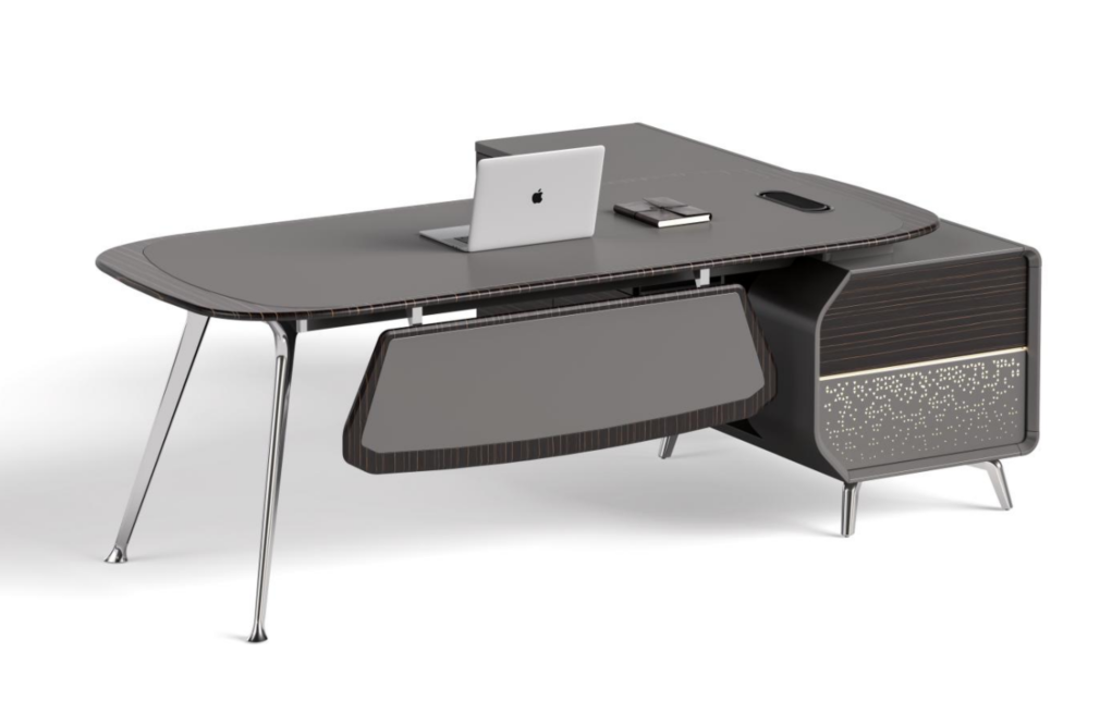 L-Shaped Executive Workstation with Right Storage Pedestal EDU-L2200-RP