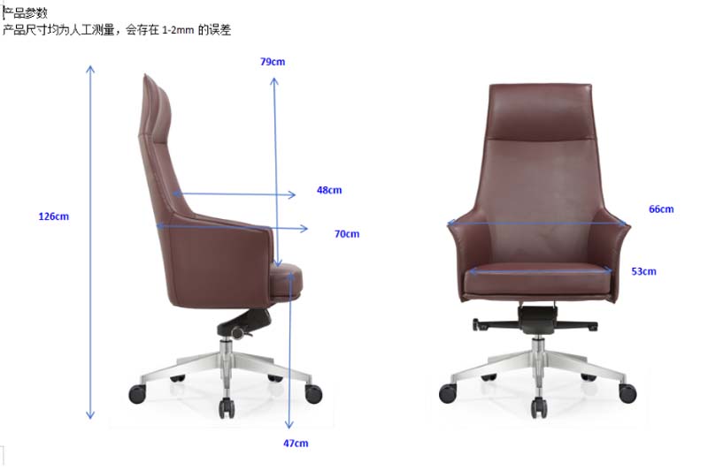 High-Back Leather Executive Office Chair EXE-HB-LTH-660700-1260