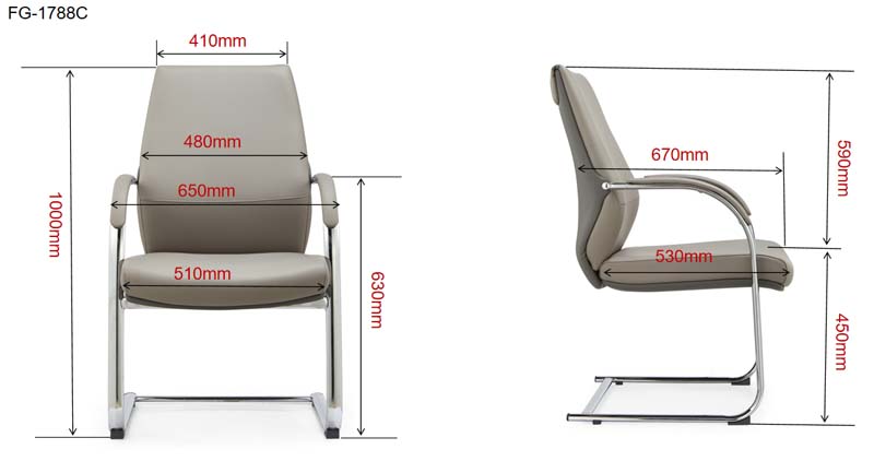 Sled-Base Upholstered Visitor and Conference Chair FG-1788C FG-1788C