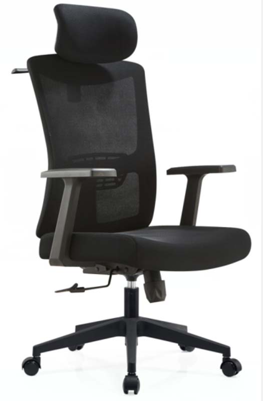 High-Back Mesh Ergonomic Office Chair with Headrest and Fixed Arms OEM-HB-MESH-01