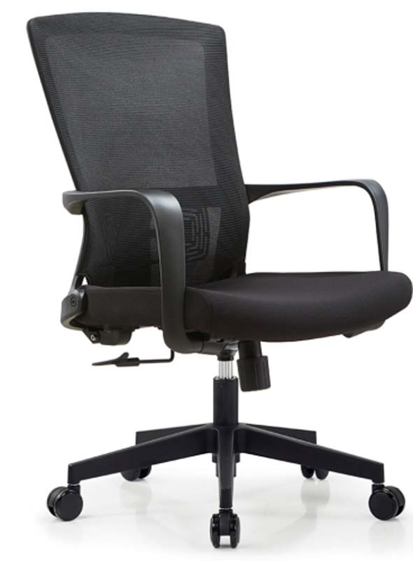 Black Mesh Mid-Back Swivel Task Chair TSK-MB-MESH-BLK-01