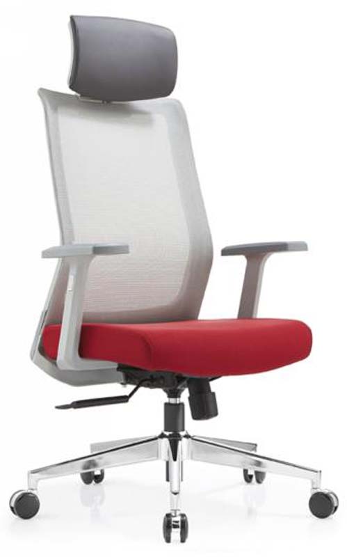 High-Back Mesh Ergonomic Office Chair with Headrest ERG-MESH-HB-RED-01