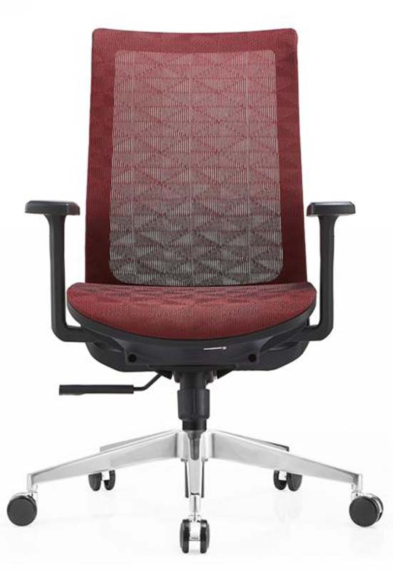 Mid-Back Burgundy Mesh Swivel Task Chair MB-MESH-5P-BURG-01