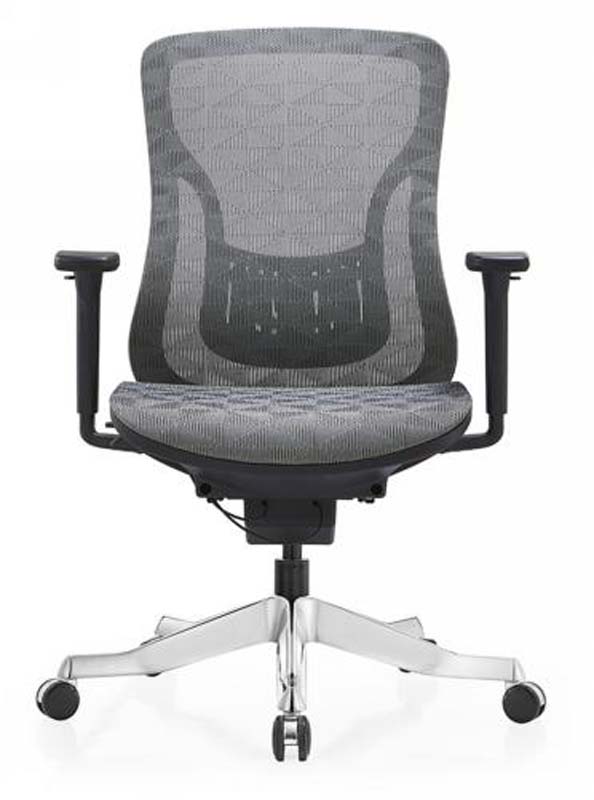 Mid-Back Mesh Ergonomic Task Chair with Adjustable Arms and Chrome Base MESH-ERG-TASK-CH01