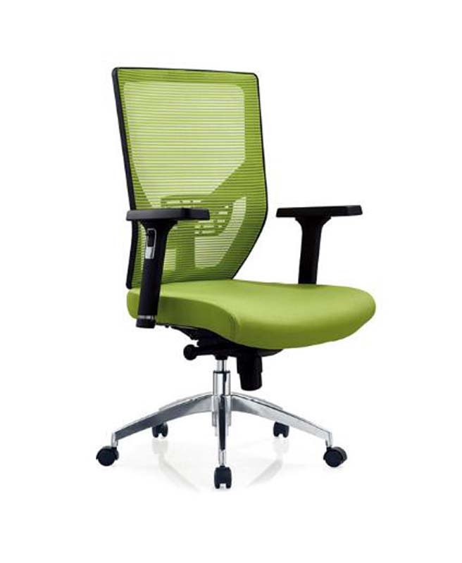 Green Mesh Ergonomic Task Chair with Fixed Arms and Chrome Base OC-MESH-GRN-01