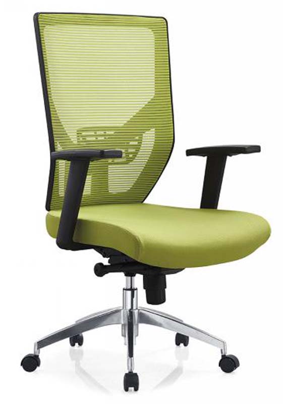 Mid-Back Green Mesh Swivel Task Chair with Fixed Arms UT-MB-GM-01