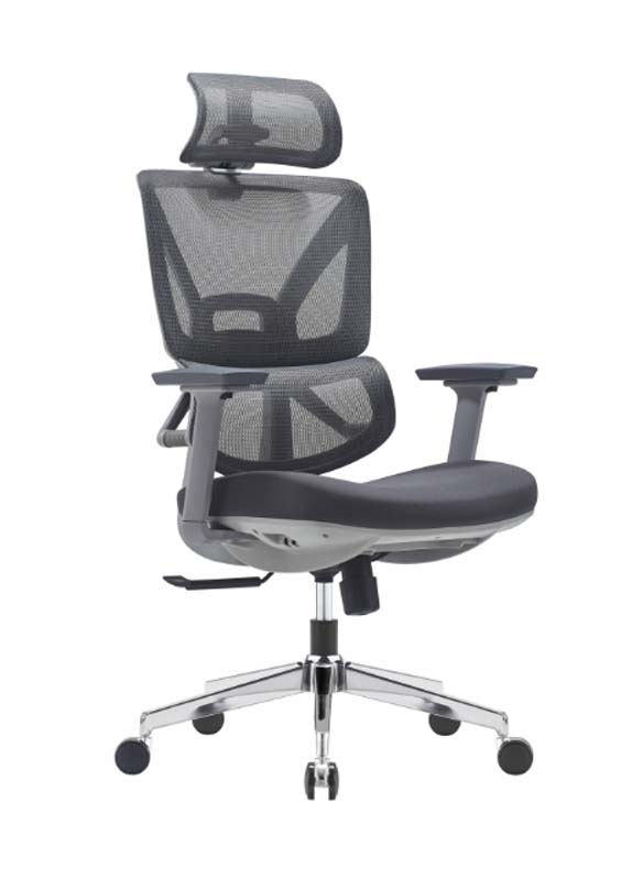 Ergonomic High-Back Mesh Office Chair with Adjustable Headrest and Chrome Base ERC-MESH-HB-CR01