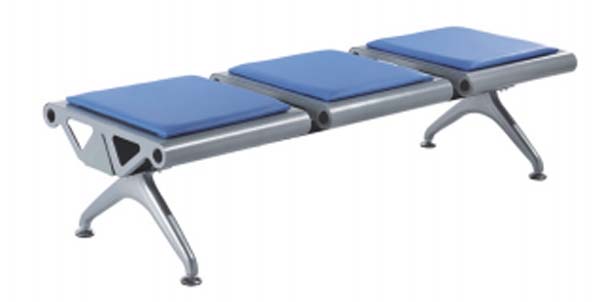 3-Seat Upholstered Waiting Bench