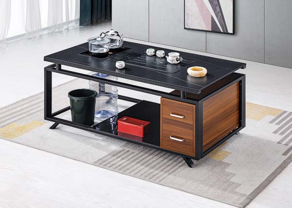 Integrated Tea Brewing Coffee Table with Storage