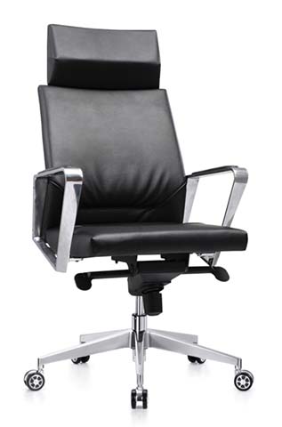 High-Back Executive Leather Office Chair