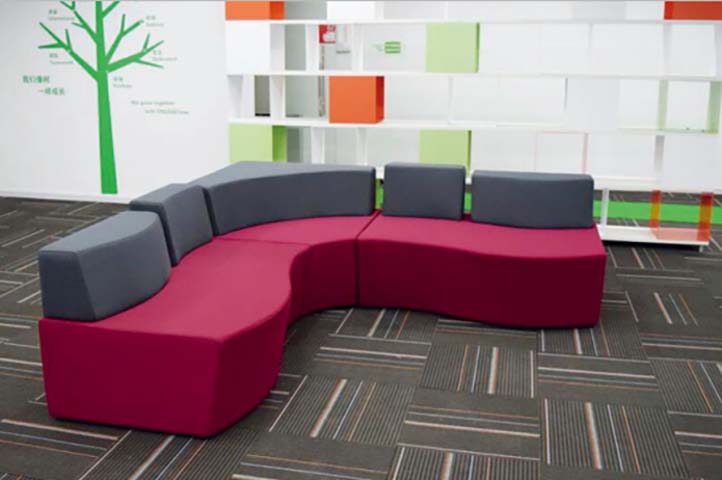 Curved Modular Lounge Seating 3-Unit Set