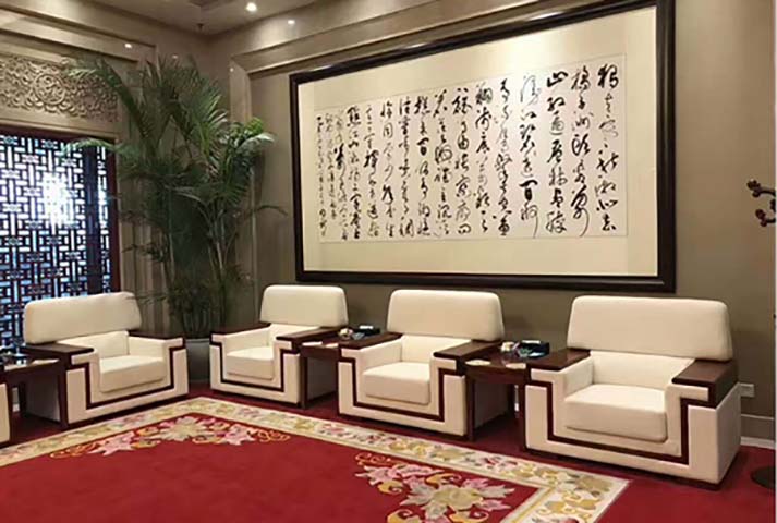 Traditional Chinese Style Upholstered VIP Reception Armchair