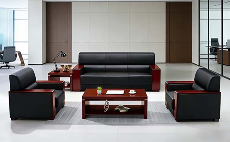 Executive Office Sofa Set (1 Three-Seater, 2 Single-Seaters)