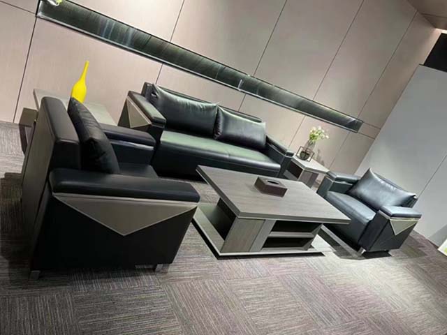 Executive Office Reception Sofa Set with Coffee Table