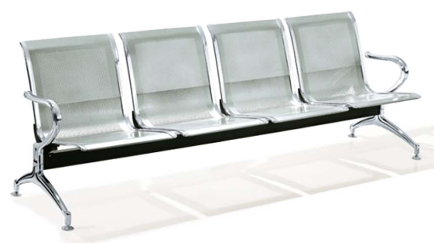 4-Seat All-Metal Public Waiting Chair