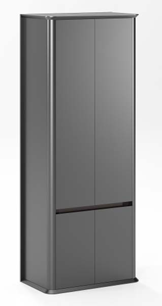 Tall Double-Door Freestanding Storage Wardrobe Cabinet