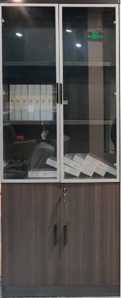 Double-Section 4-Door Office Storage Cabinet