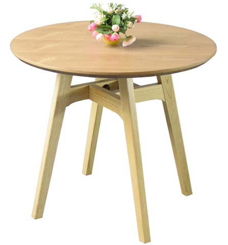 Round Solid Wood Dining Table