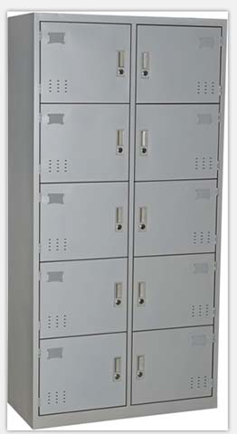 10-Door Stainless Steel Employee Storage Locker