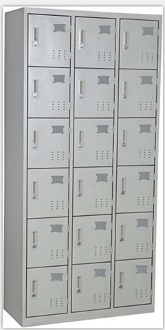 18-Door Steel Storage Locker