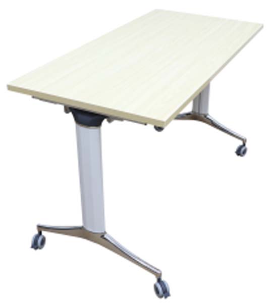 Mobile Rectangular Flip-Top Training Table