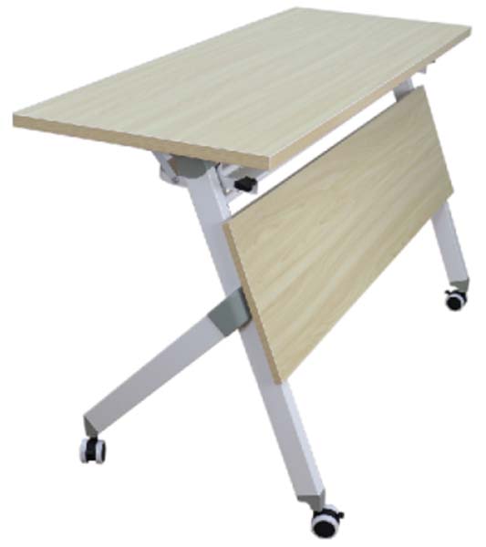 Foldable Mobile Training Table with Lockable Casters