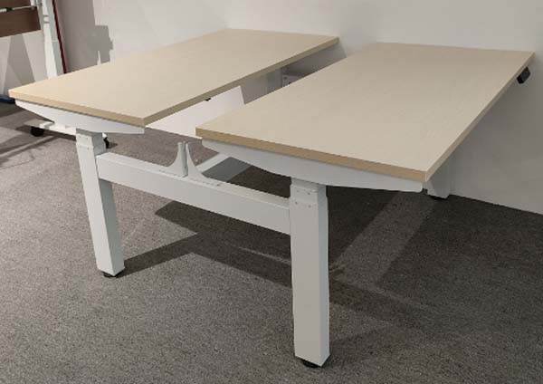 Two-Person Benching Height-Adjustable Office Desk