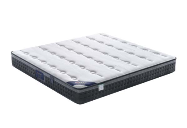 Tufted White Top 3D Air Mesh Border Pocket Spring Hybrid Mattress